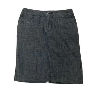 Coldwater Creek Denim Chambray Skirt 
10 Petite
